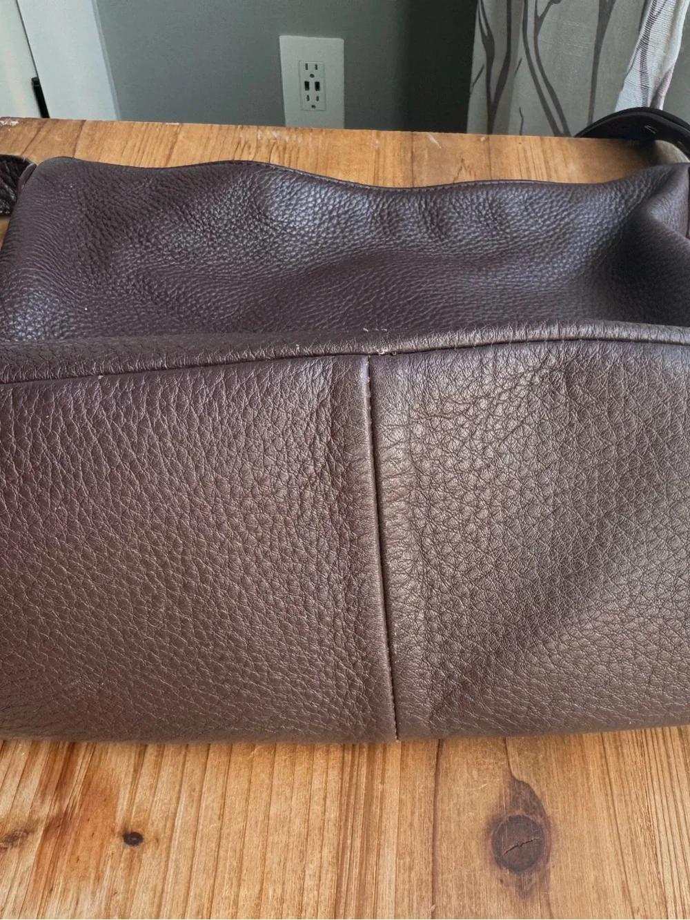 Talbots Brown Leather Hobo Bag
